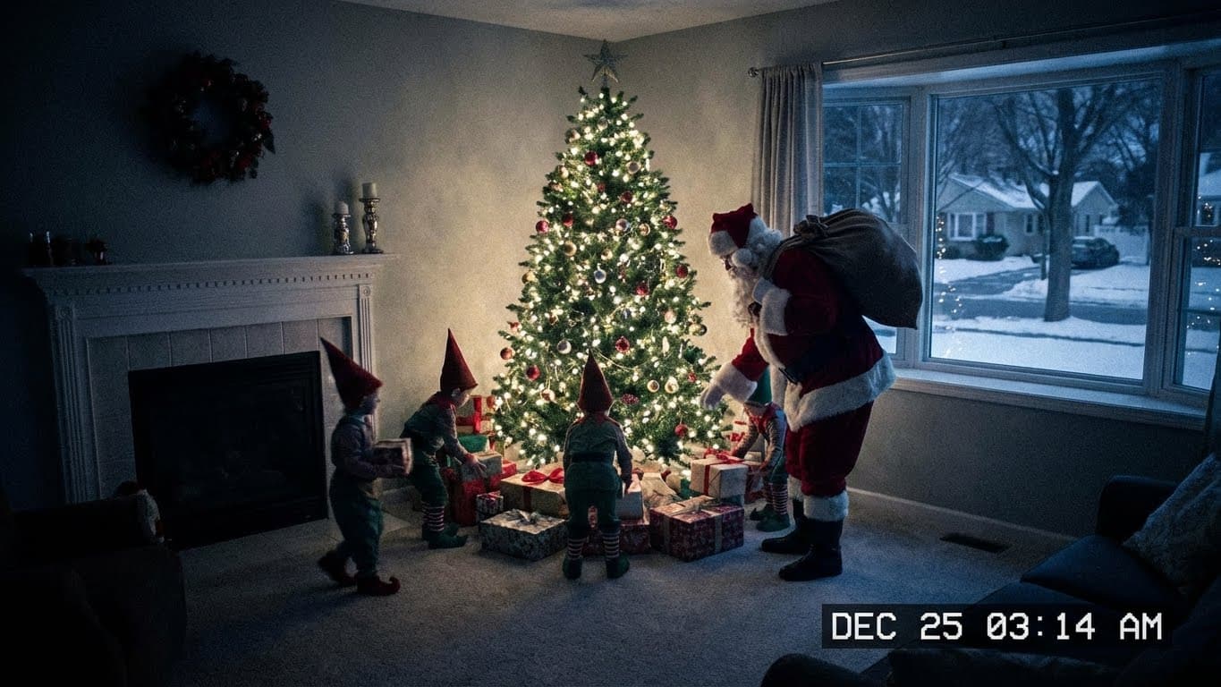 Santa with Elves